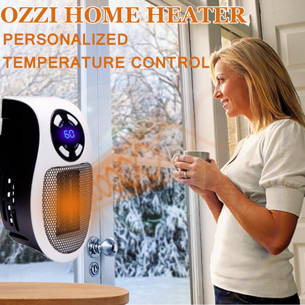 Cyber Heater, Ultra Air Heater, Cyber Heater Plug In, Real Ultra Air Heater Mini Portable Space Heater, Personalized Temperature Control, Rapid Heating, For Bedroom, Office, Living Room (1Pcs)