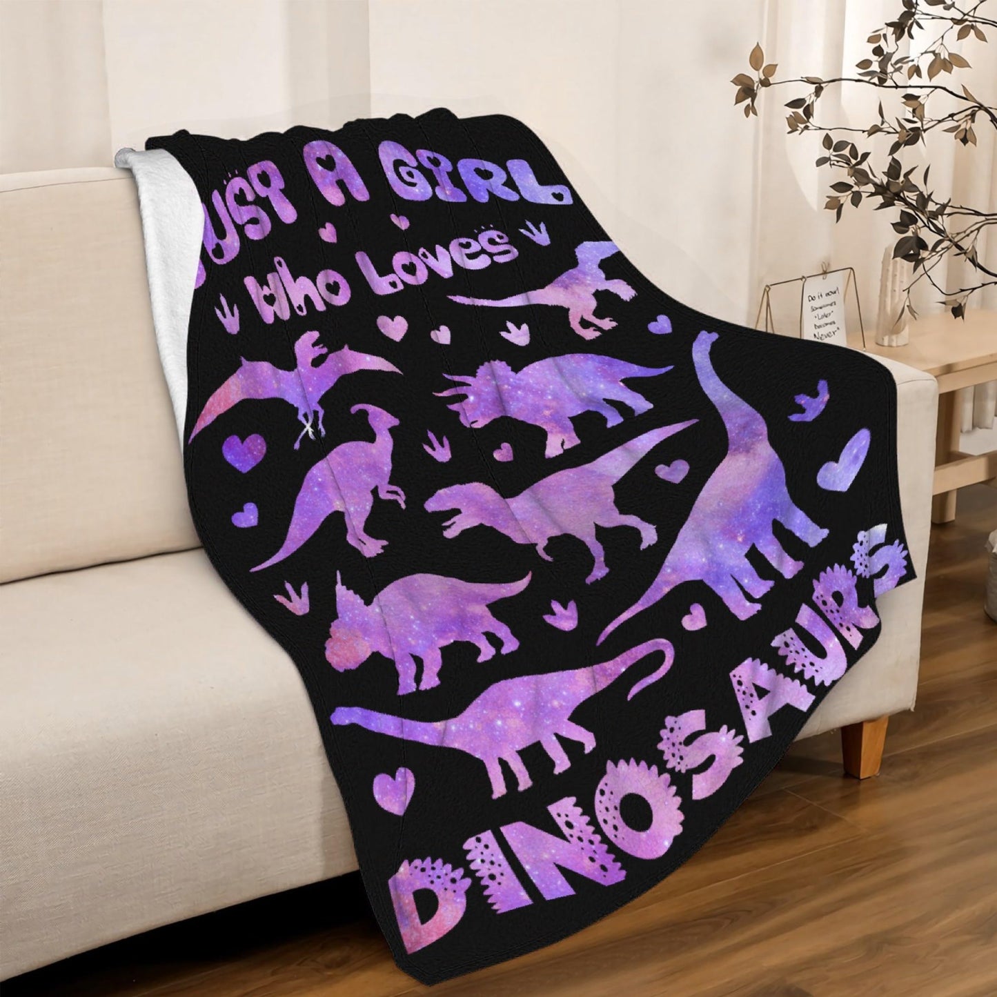 Custom Name Dinosaurs Blanket Personalized Gifts Super Soft Lightweight Flannel Blankets Throw for Kids, Adult, Suitable for Couch, Sofa, Bed, Camping, Travel All Seasons 40"x50" for Kid