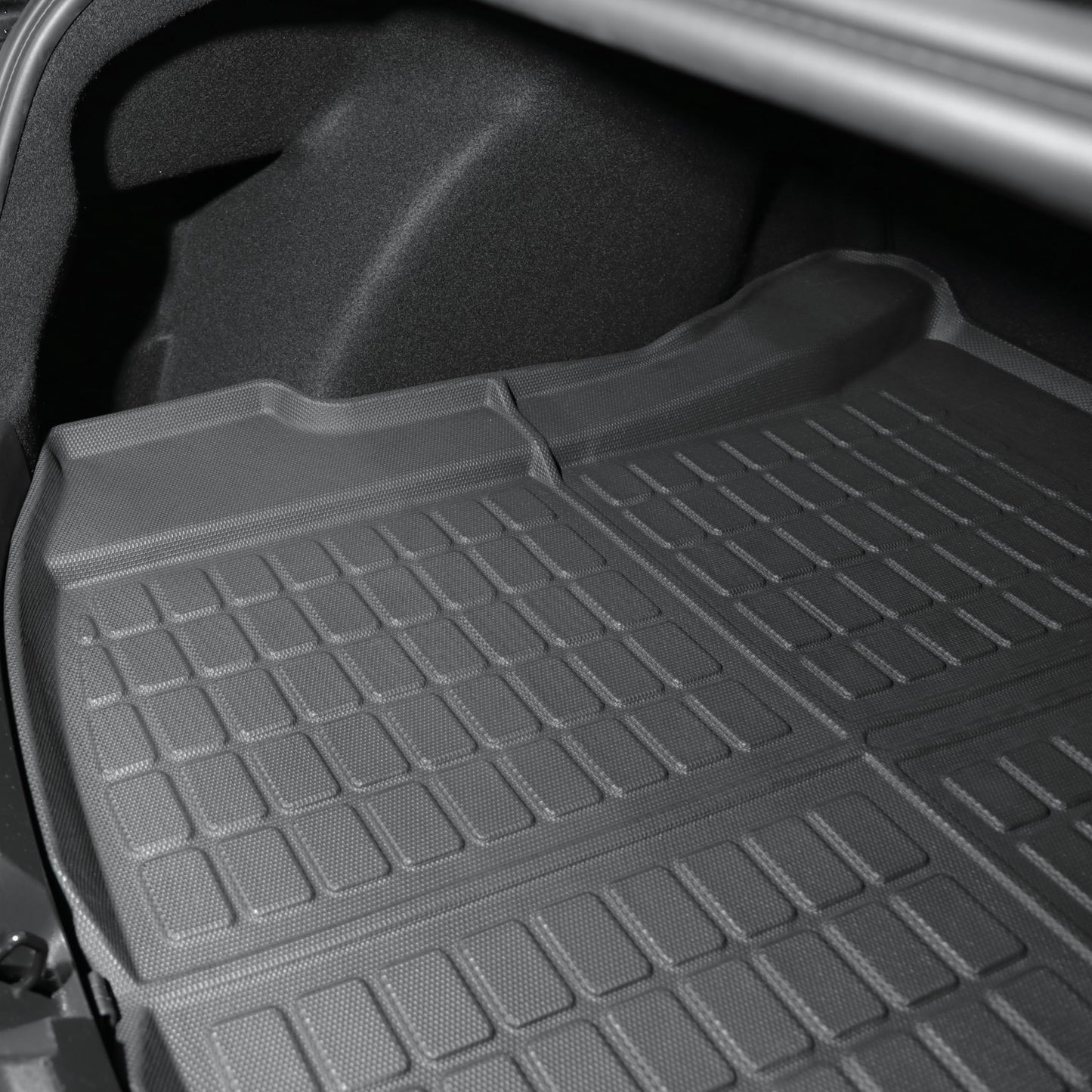 SUPER LINER Floor Mats for Tesla Model Y Custom Fit 2021-2024 All-Weather Cargo Liner Rear Cargo Tray Trunk Floor Mat Interior Accessories