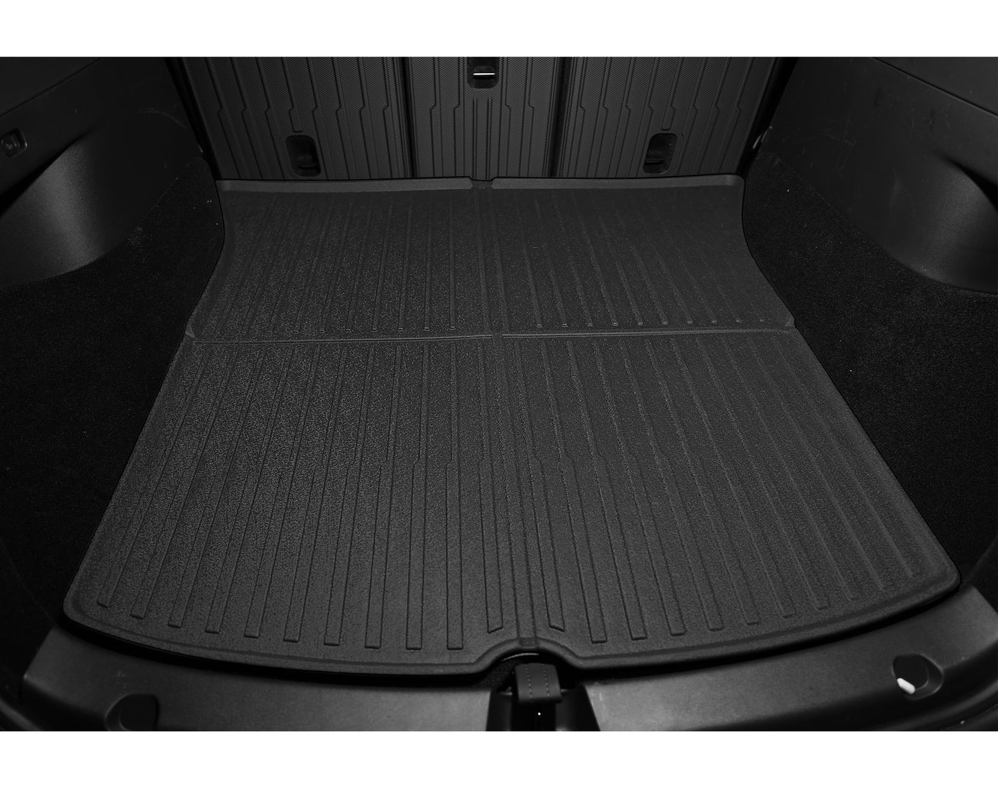 SUPER LINER Floor Mats for Tesla Model Y Custom Fit 2021-2024 All-Weather Cargo Liner Rear Cargo Tray Trunk Floor Mat Interior Accessories