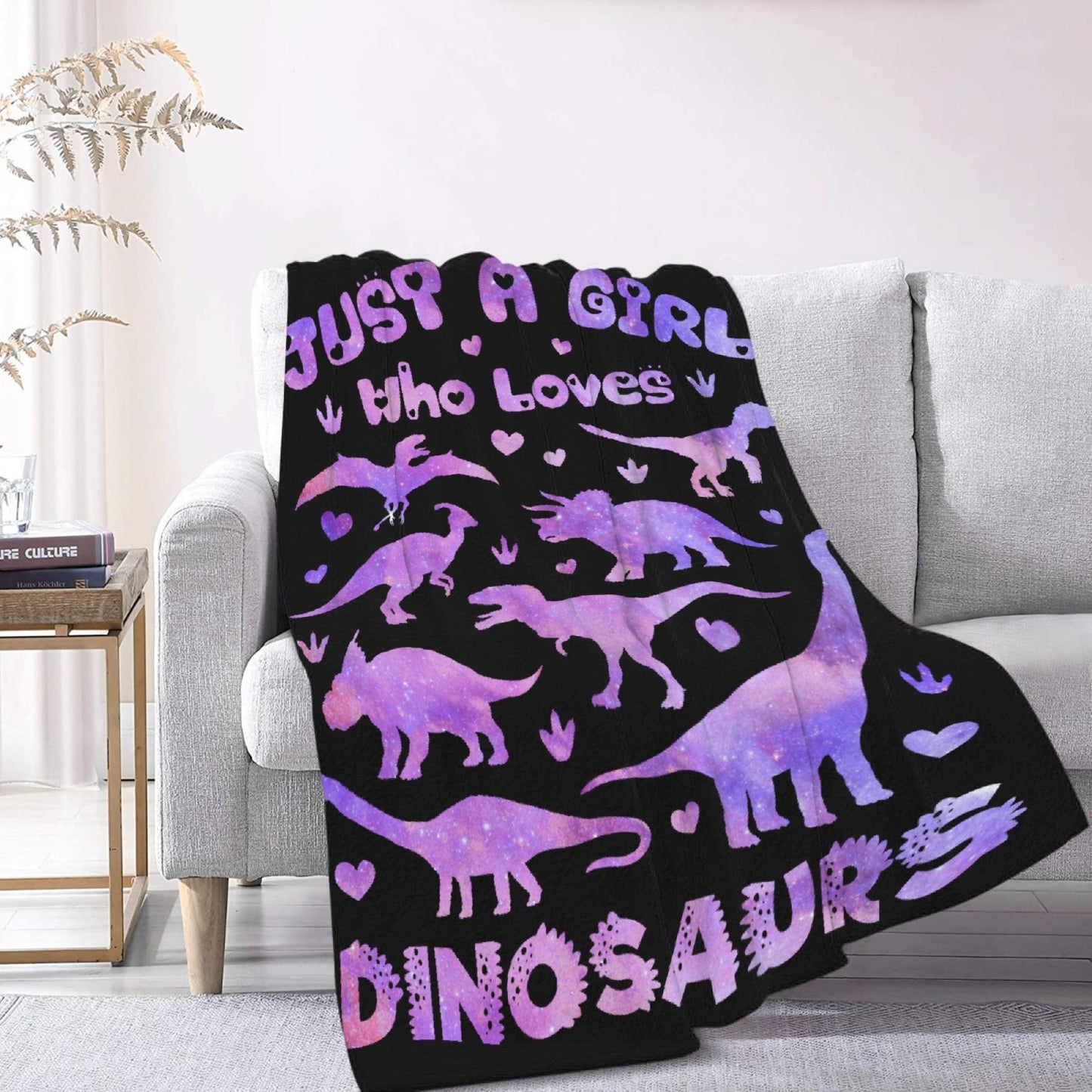 Custom Name Dinosaurs Blanket Personalized Gifts Super Soft Lightweight Flannel Blankets Throw for Kids, Adult, Suitable for Couch, Sofa, Bed, Camping, Travel All Seasons 40"x50" for Kid